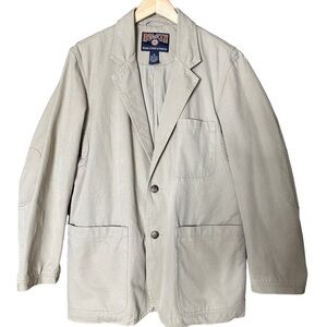 Duluth Trading Co Men's Khaki Fire Hose Presentation Jacket Size Medium